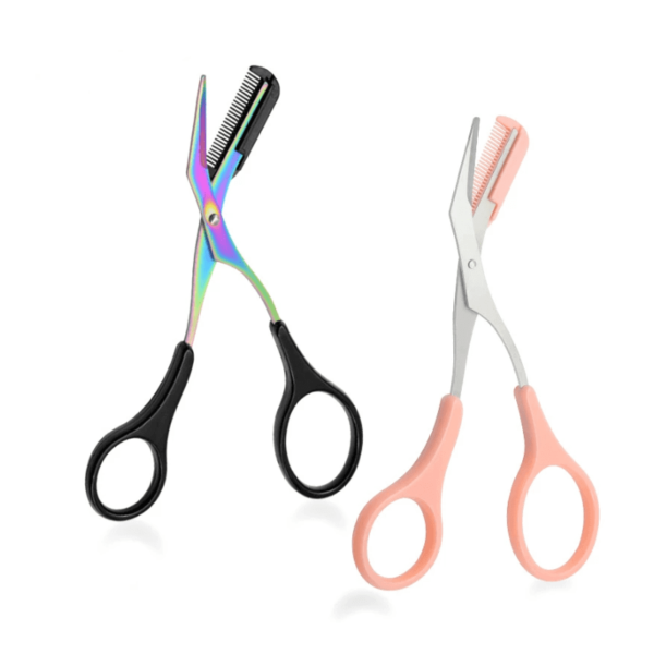 Eyebrow Trimmer Scissor with Comb